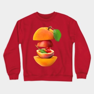 Apricot Plut Cherry Gifts Vegetarian Crewneck Sweatshirt